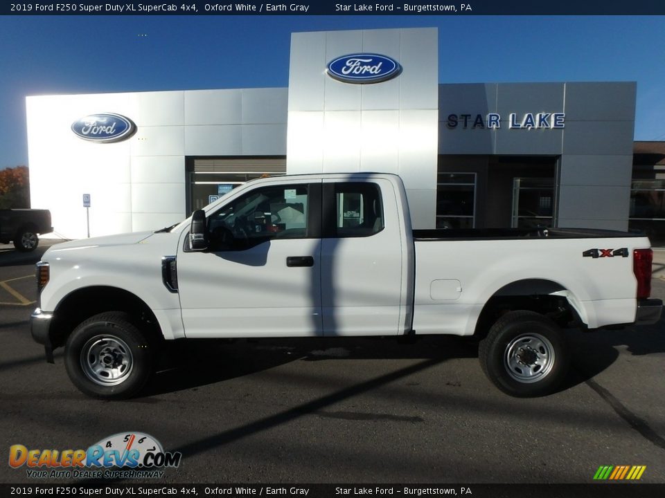 2019 Ford F250 Super Duty XL SuperCab 4x4 Oxford White / Earth Gray Photo #9