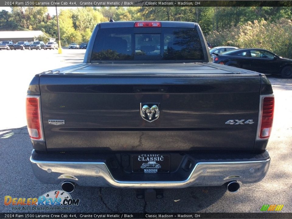 2014 Ram 1500 Laramie Crew Cab 4x4 Granite Crystal Metallic / Black Photo #5