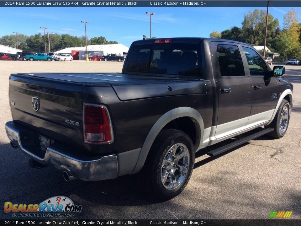 2014 Ram 1500 Laramie Crew Cab 4x4 Granite Crystal Metallic / Black Photo #7