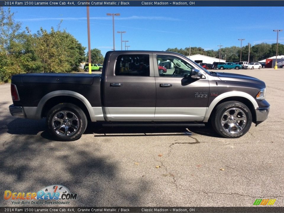 2014 Ram 1500 Laramie Crew Cab 4x4 Granite Crystal Metallic / Black Photo #8