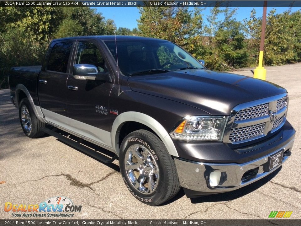 2014 Ram 1500 Laramie Crew Cab 4x4 Granite Crystal Metallic / Black Photo #9