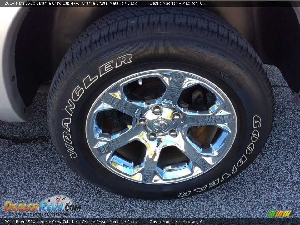 2014 Ram 1500 Laramie Crew Cab 4x4 Granite Crystal Metallic / Black Photo #12