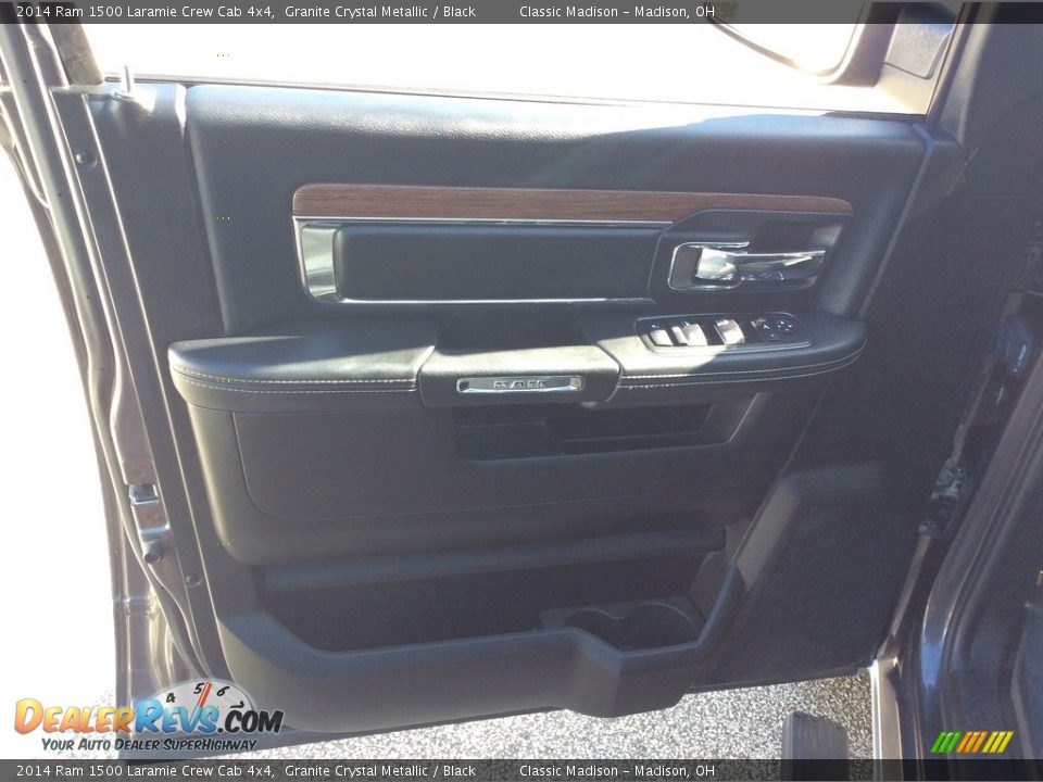 2014 Ram 1500 Laramie Crew Cab 4x4 Granite Crystal Metallic / Black Photo #14