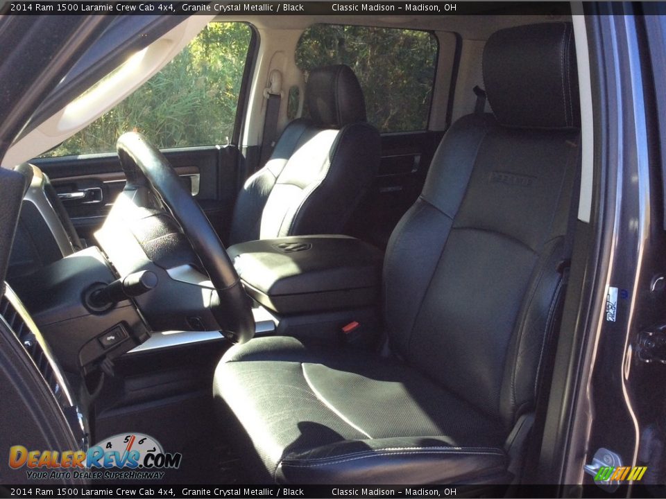 2014 Ram 1500 Laramie Crew Cab 4x4 Granite Crystal Metallic / Black Photo #16