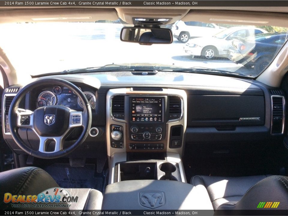 2014 Ram 1500 Laramie Crew Cab 4x4 Granite Crystal Metallic / Black Photo #18