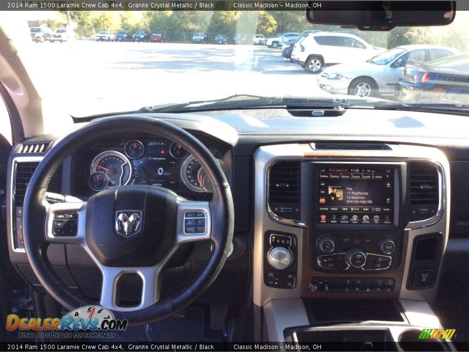 2014 Ram 1500 Laramie Crew Cab 4x4 Granite Crystal Metallic / Black Photo #19