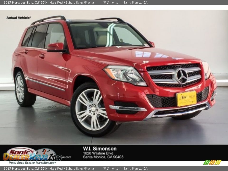 2015 Mercedes-Benz GLK 350 Mars Red / Sahara Beige/Mocha Photo #1