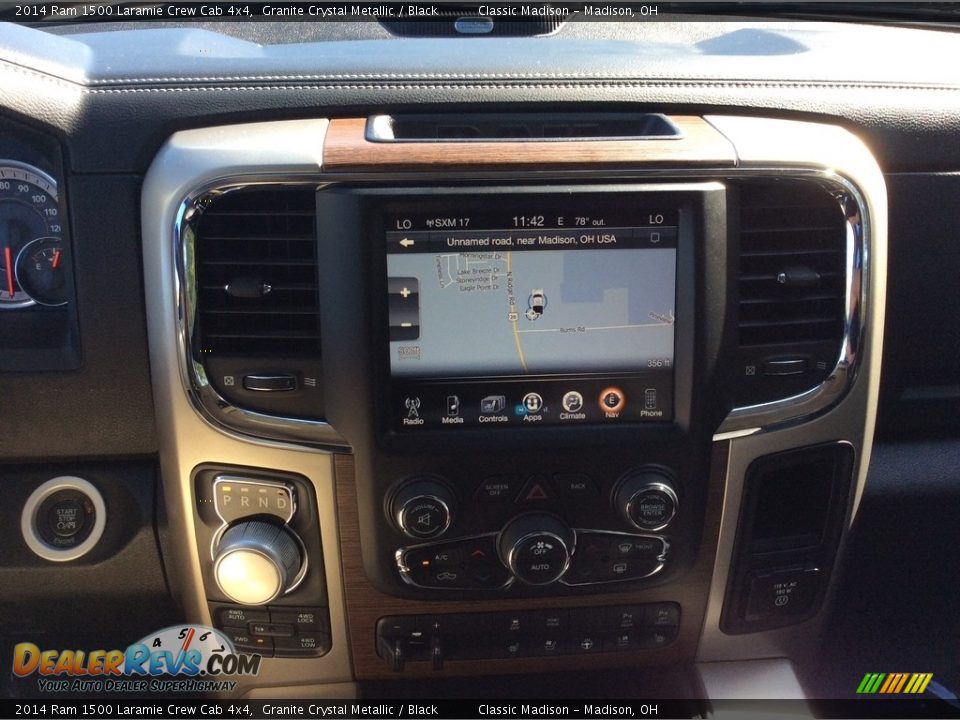 2014 Ram 1500 Laramie Crew Cab 4x4 Granite Crystal Metallic / Black Photo #22