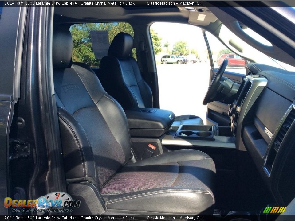 2014 Ram 1500 Laramie Crew Cab 4x4 Granite Crystal Metallic / Black Photo #24