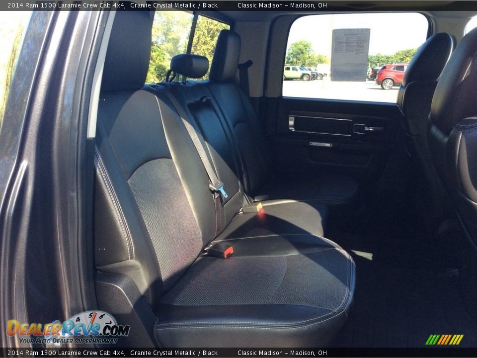 2014 Ram 1500 Laramie Crew Cab 4x4 Granite Crystal Metallic / Black Photo #26
