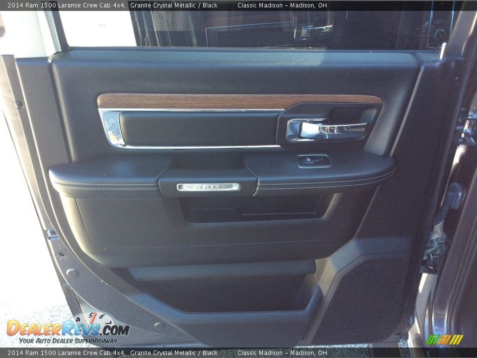 2014 Ram 1500 Laramie Crew Cab 4x4 Granite Crystal Metallic / Black Photo #27