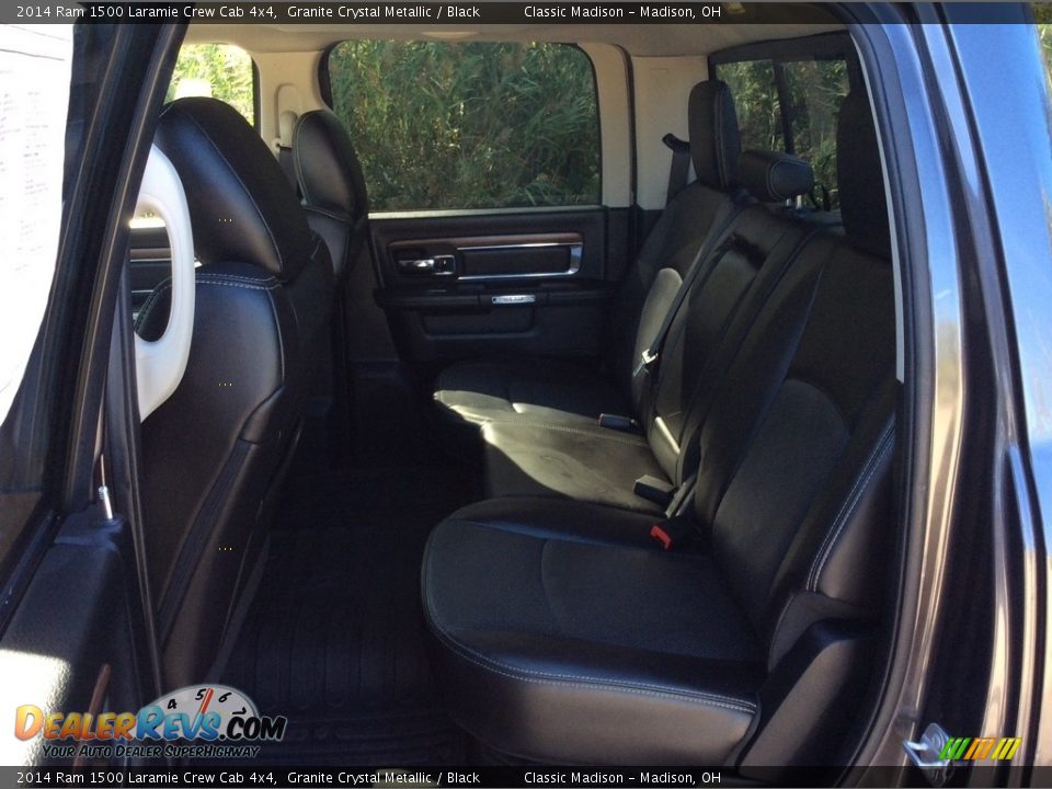 2014 Ram 1500 Laramie Crew Cab 4x4 Granite Crystal Metallic / Black Photo #28