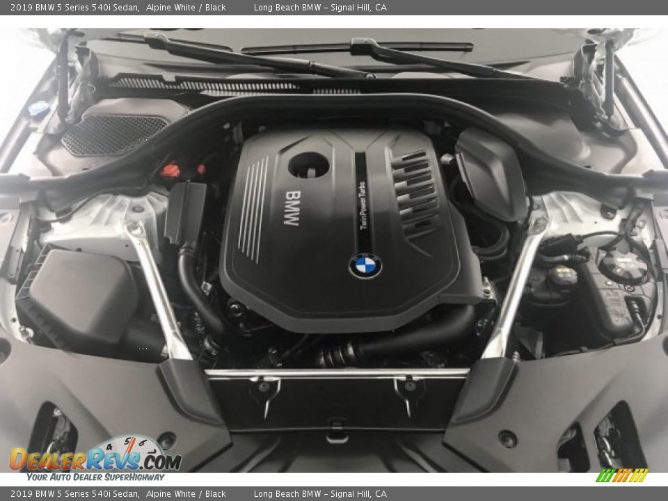 2019 BMW 5 Series 540i Sedan Alpine White / Black Photo #8
