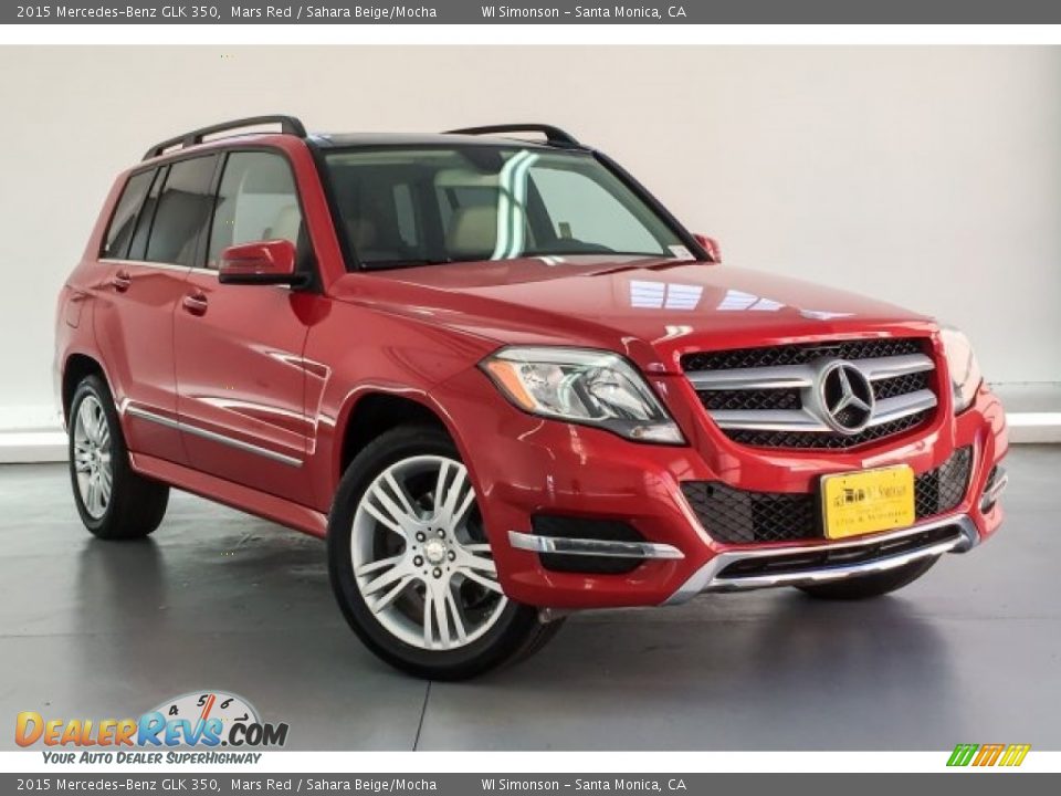 2015 Mercedes-Benz GLK 350 Mars Red / Sahara Beige/Mocha Photo #13