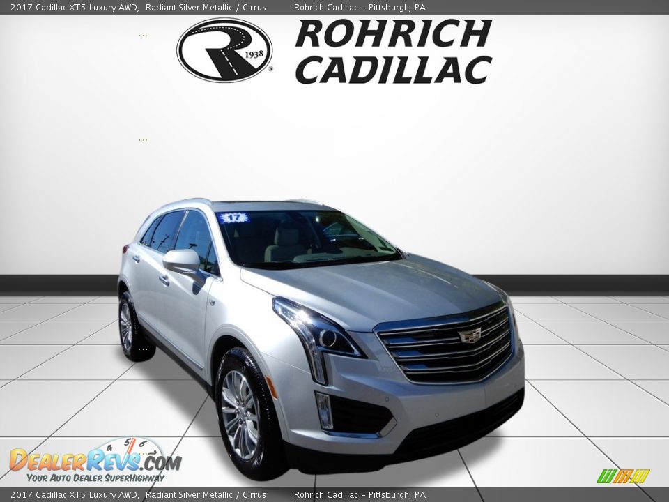 2017 Cadillac XT5 Luxury AWD Radiant Silver Metallic / Cirrus Photo #7