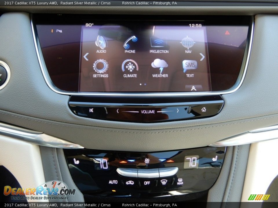 2017 Cadillac XT5 Luxury AWD Radiant Silver Metallic / Cirrus Photo #18