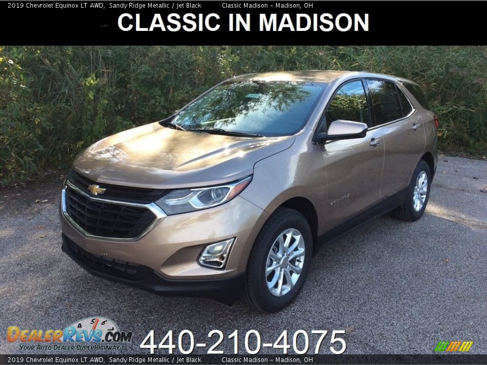 2019 Chevrolet Equinox LT AWD Sandy Ridge Metallic / Jet Black Photo #1