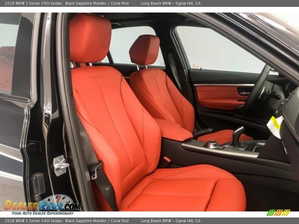 2018 BMW 3 Series 340i Sedan Black Sapphire Metallic / Coral Red Photo #5