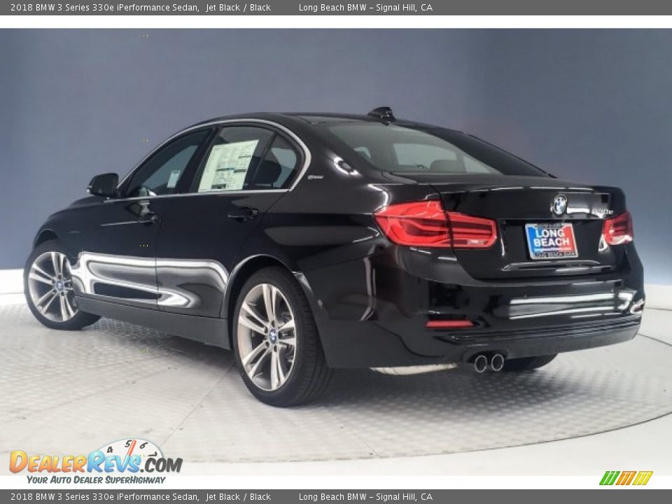 2018 BMW 3 Series 330e iPerformance Sedan Jet Black / Black Photo #2