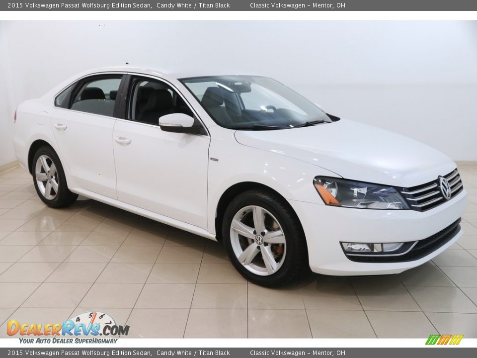 2015 Volkswagen Passat Wolfsburg Edition Sedan Candy White / Titan Black Photo #1