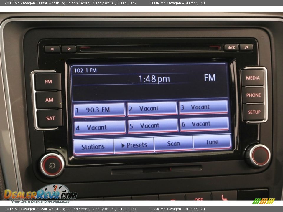 2015 Volkswagen Passat Wolfsburg Edition Sedan Candy White / Titan Black Photo #9