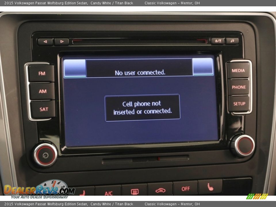 2015 Volkswagen Passat Wolfsburg Edition Sedan Candy White / Titan Black Photo #10