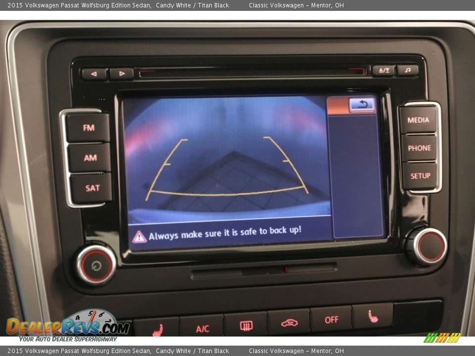 2015 Volkswagen Passat Wolfsburg Edition Sedan Candy White / Titan Black Photo #11