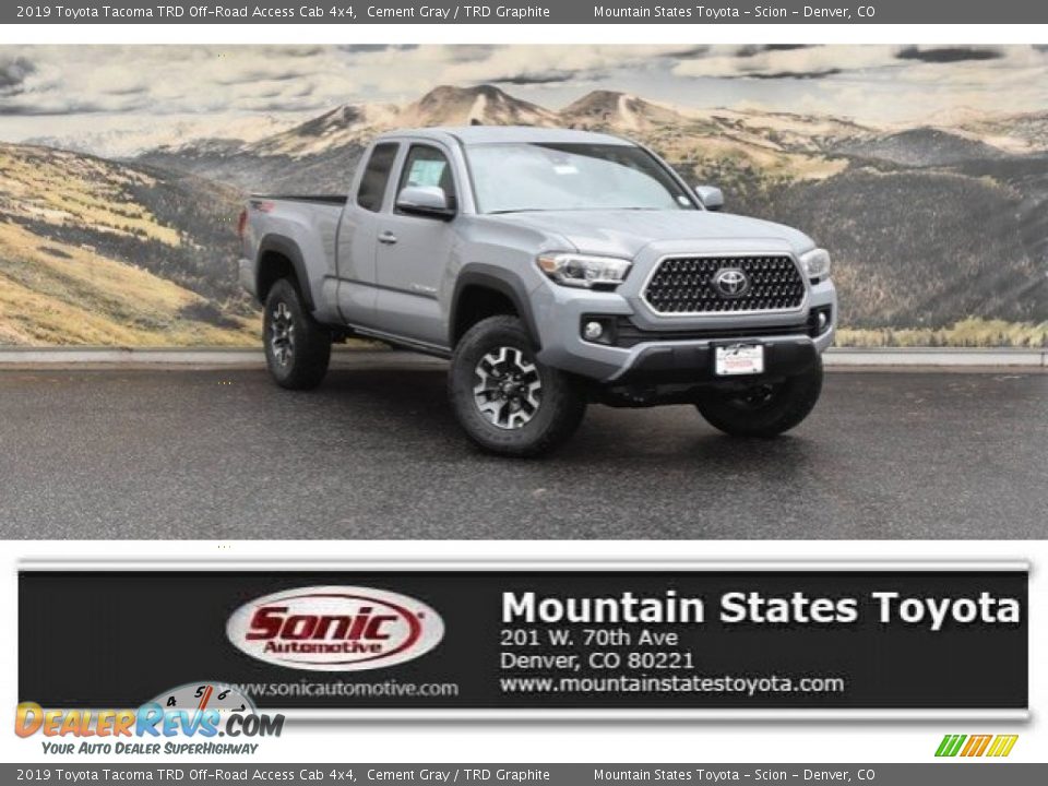 2019 Toyota Tacoma TRD Off-Road Access Cab 4x4 Cement Gray / TRD Graphite Photo #1