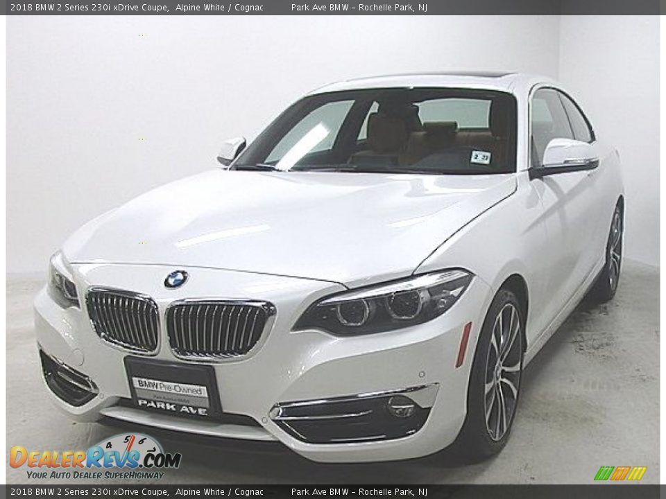 2018 BMW 2 Series 230i xDrive Coupe Alpine White / Cognac Photo #1