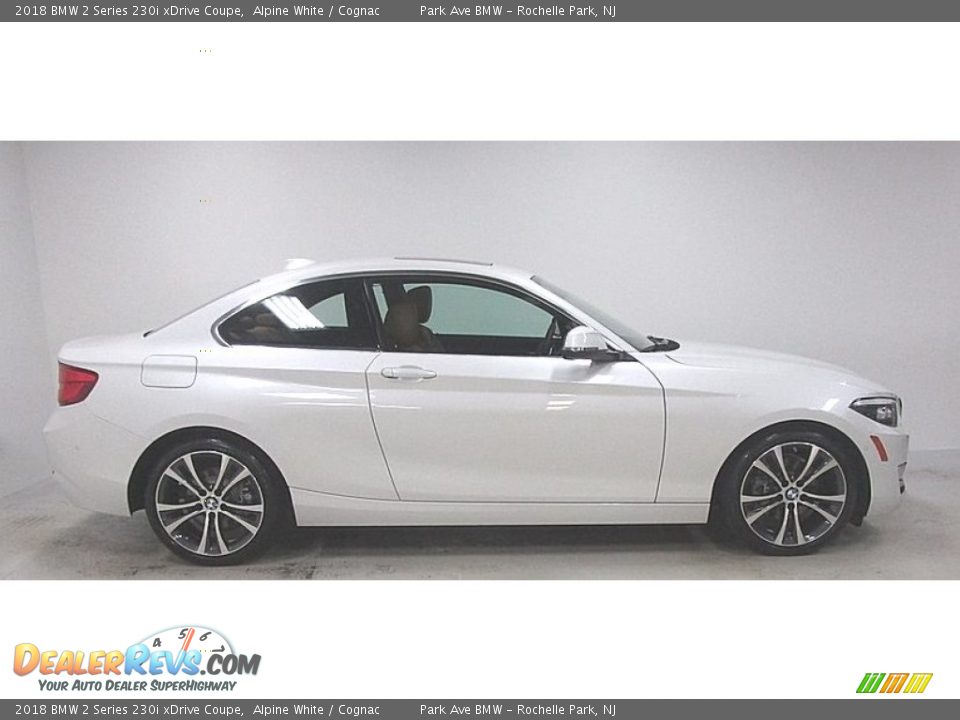 2018 BMW 2 Series 230i xDrive Coupe Alpine White / Cognac Photo #5