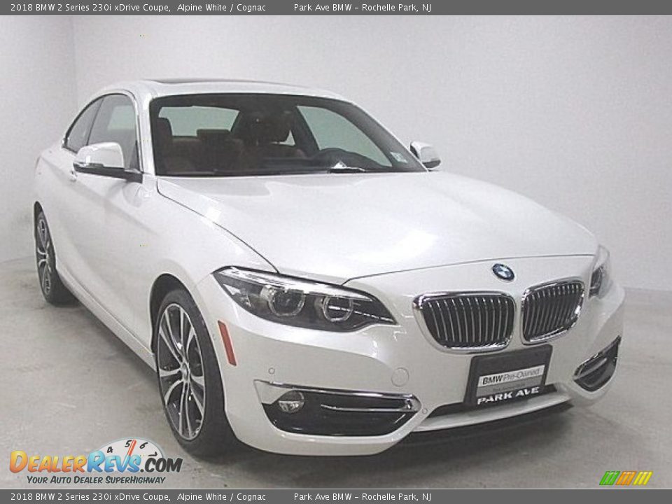 2018 BMW 2 Series 230i xDrive Coupe Alpine White / Cognac Photo #6