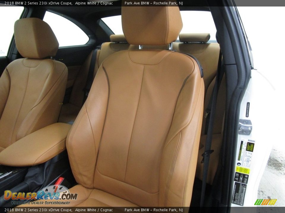 2018 BMW 2 Series 230i xDrive Coupe Alpine White / Cognac Photo #10