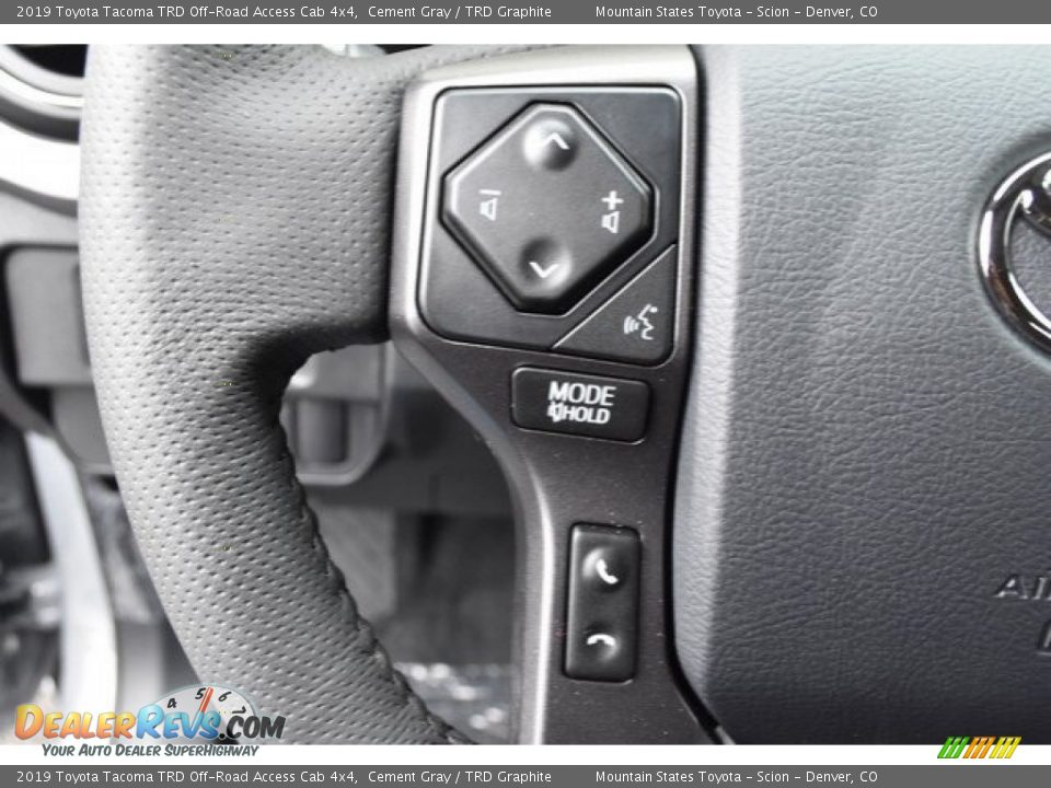 2019 Toyota Tacoma TRD Off-Road Access Cab 4x4 Cement Gray / TRD Graphite Photo #26