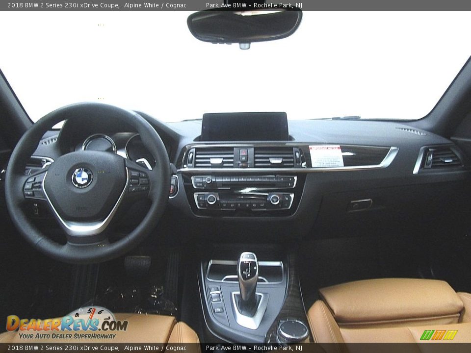 2018 BMW 2 Series 230i xDrive Coupe Alpine White / Cognac Photo #22
