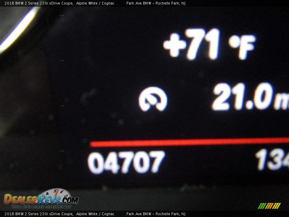 2018 BMW 2 Series 230i xDrive Coupe Alpine White / Cognac Photo #24