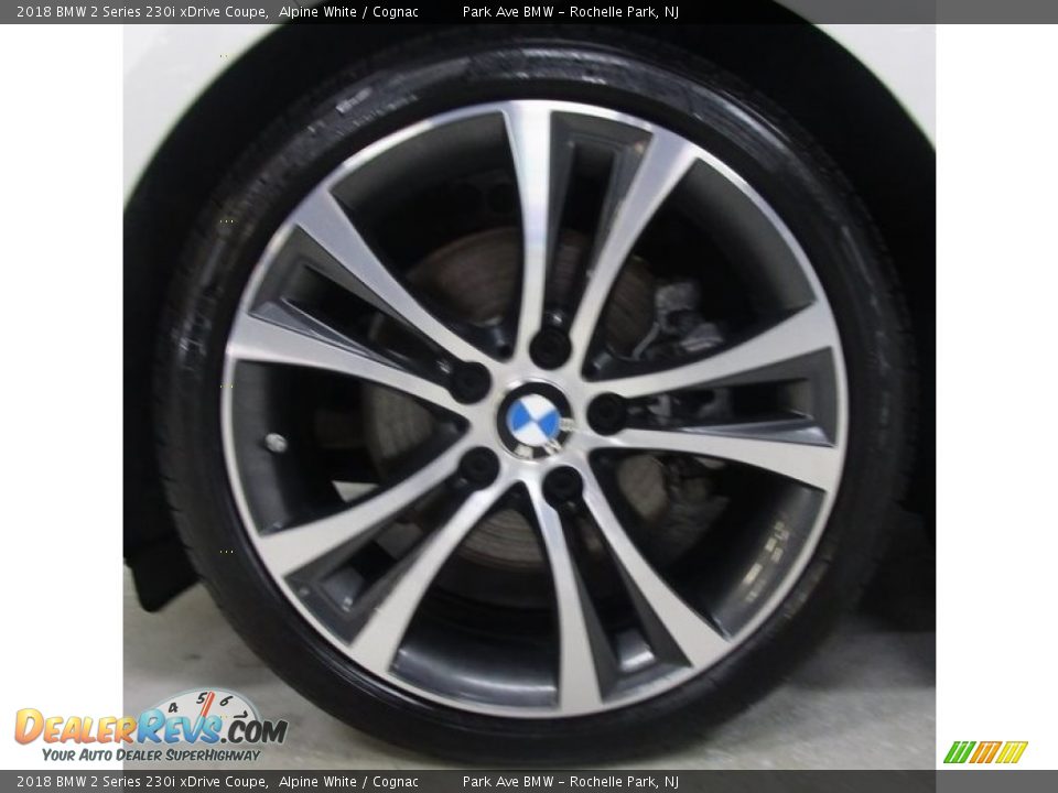 2018 BMW 2 Series 230i xDrive Coupe Alpine White / Cognac Photo #28