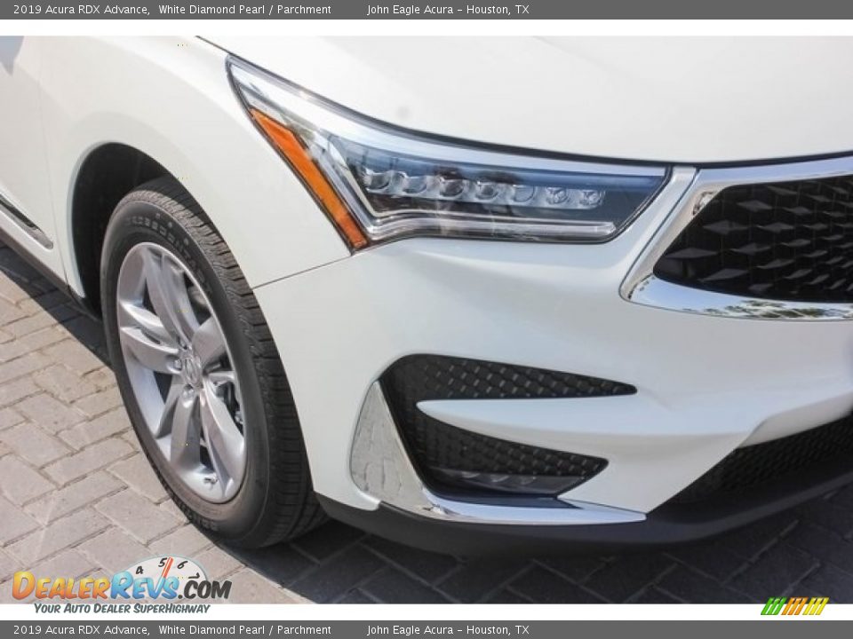 2019 Acura RDX Advance White Diamond Pearl / Parchment Photo #10