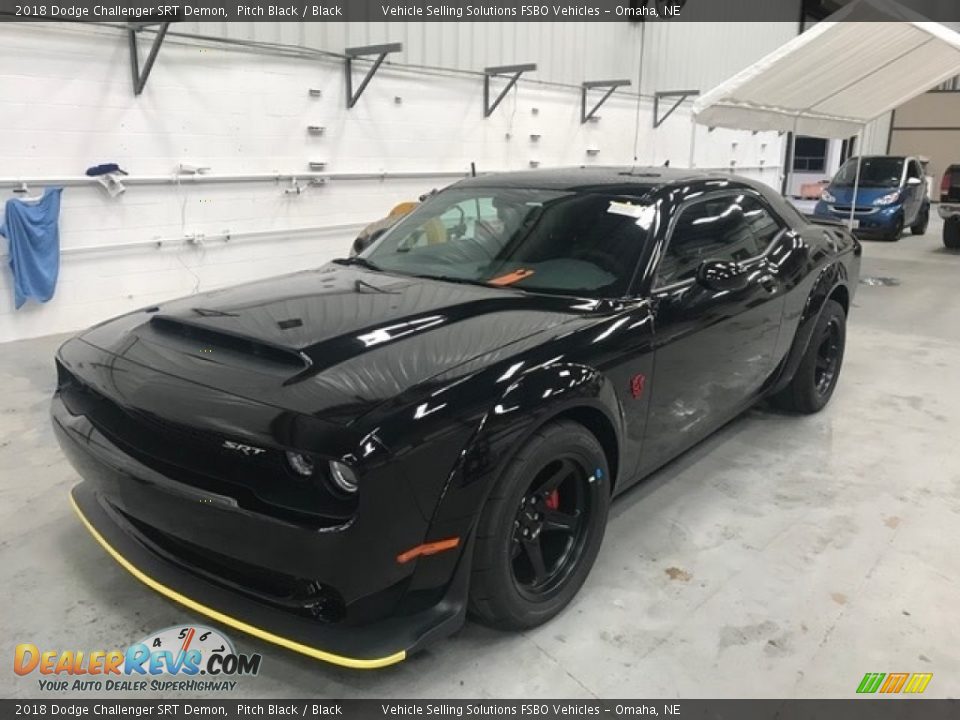 2018 Dodge Challenger SRT Demon Pitch Black / Black Photo #1