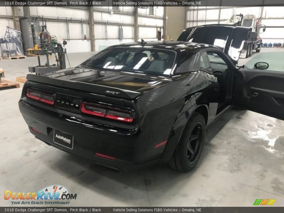 2018 Dodge Challenger SRT Demon Pitch Black / Black Photo #6