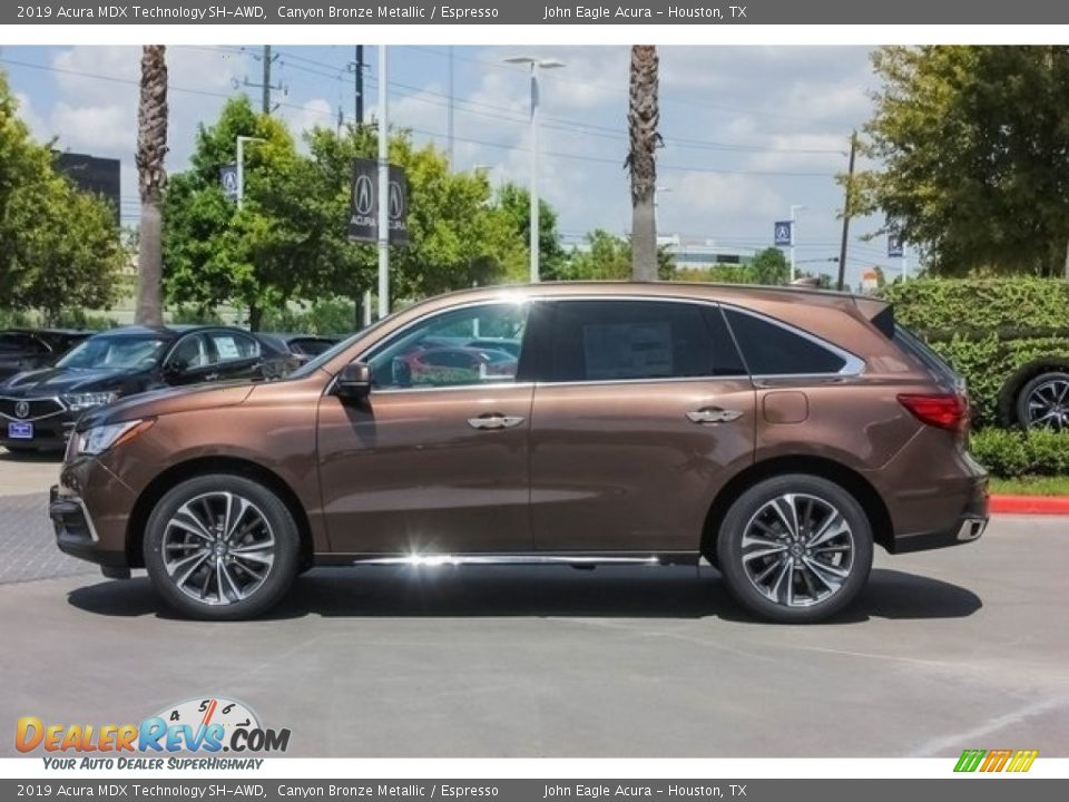 2019 Acura MDX Technology SH-AWD Canyon Bronze Metallic / Espresso Photo #4