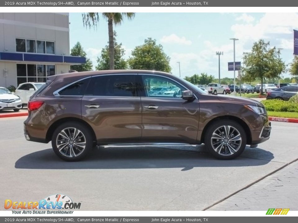 2019 Acura MDX Technology SH-AWD Canyon Bronze Metallic / Espresso Photo #8