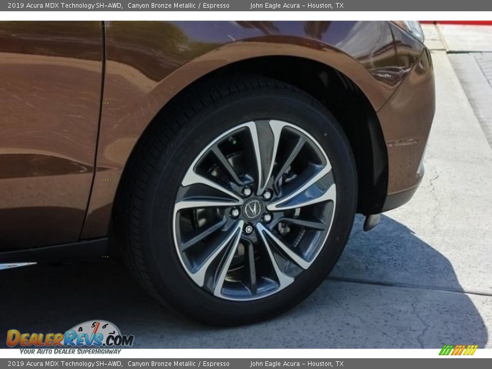 2019 Acura MDX Technology SH-AWD Canyon Bronze Metallic / Espresso Photo #10