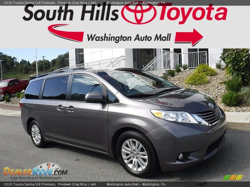 2016 Toyota Sienna XLE Premium Predawn Gray Mica / Ash Photo #1