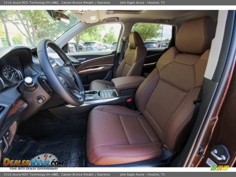 2019 Acura MDX Technology SH-AWD Canyon Bronze Metallic / Espresso Photo #16