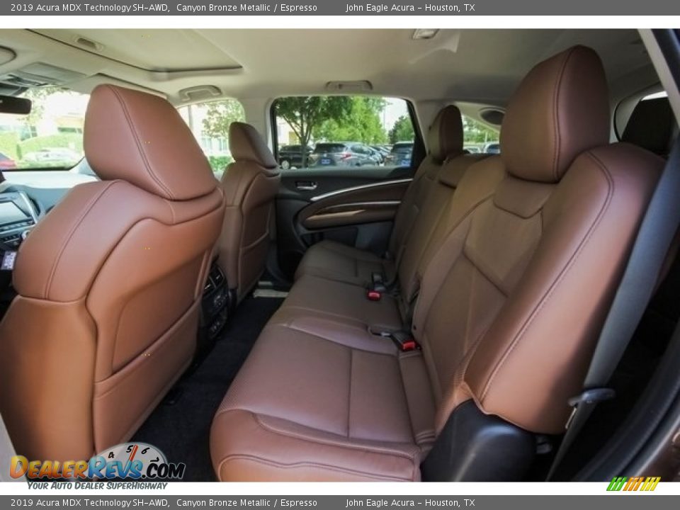 2019 Acura MDX Technology SH-AWD Canyon Bronze Metallic / Espresso Photo #18