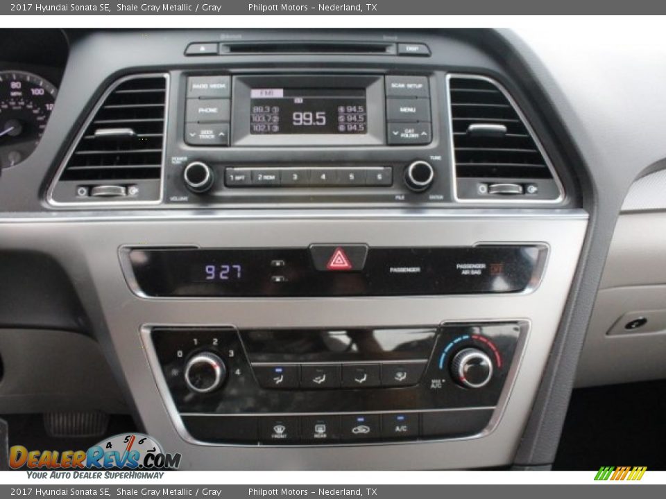 2017 Hyundai Sonata SE Shale Gray Metallic / Gray Photo #17
