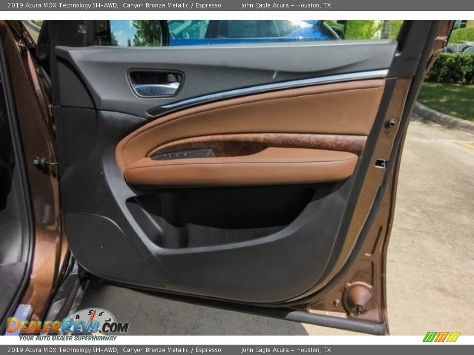 2019 Acura MDX Technology SH-AWD Canyon Bronze Metallic / Espresso Photo #24