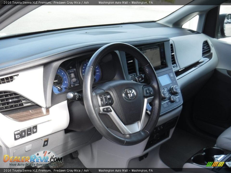 2016 Toyota Sienna XLE Premium Predawn Gray Mica / Ash Photo #17