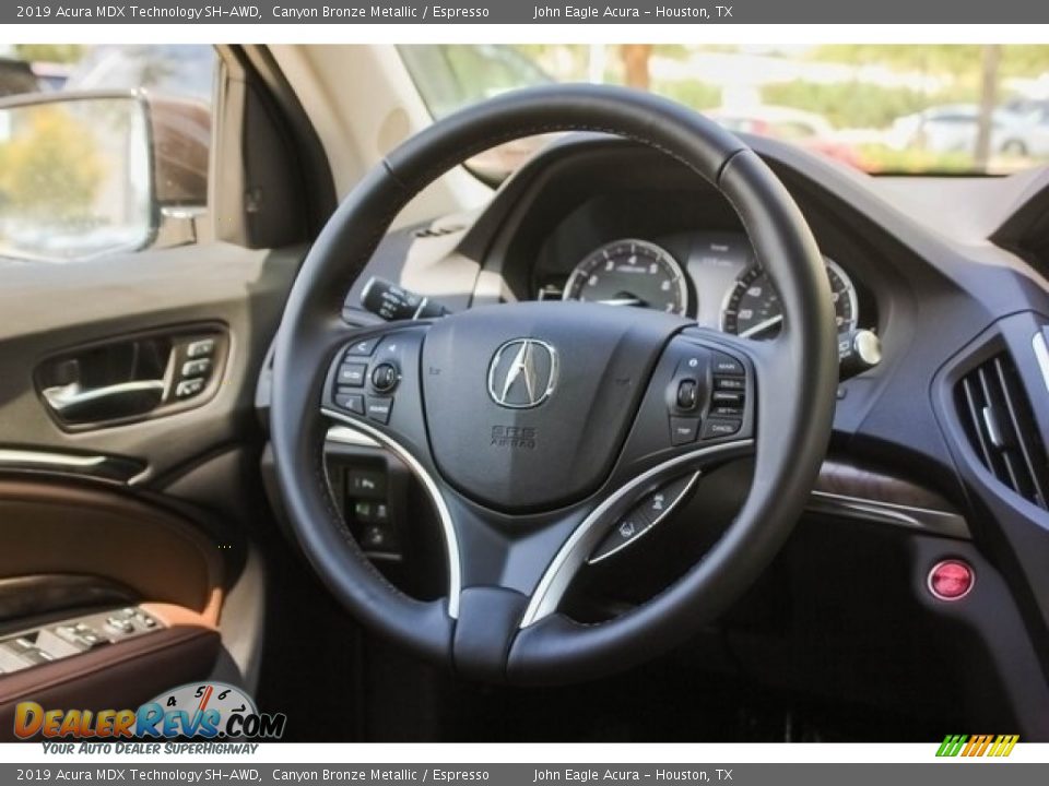 2019 Acura MDX Technology SH-AWD Canyon Bronze Metallic / Espresso Photo #28