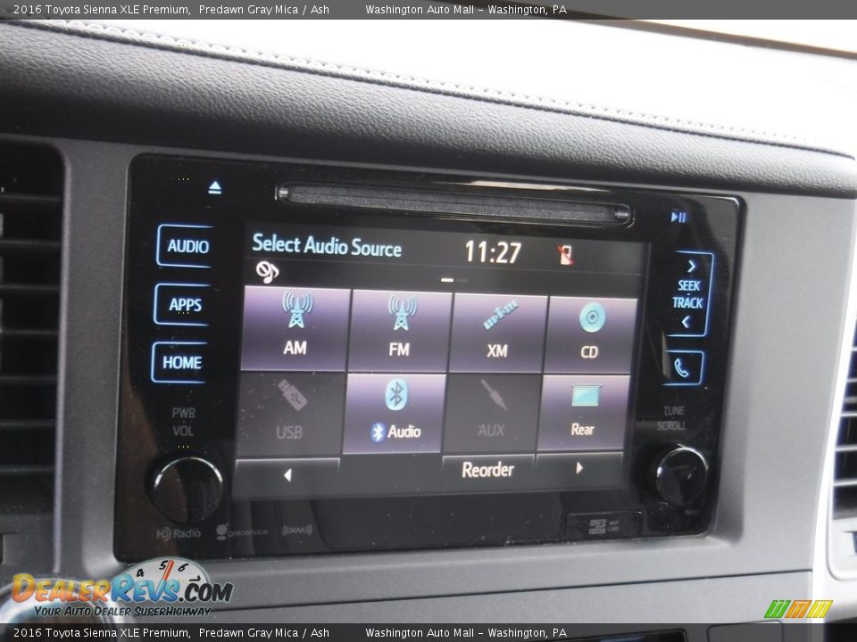 2016 Toyota Sienna XLE Premium Predawn Gray Mica / Ash Photo #21